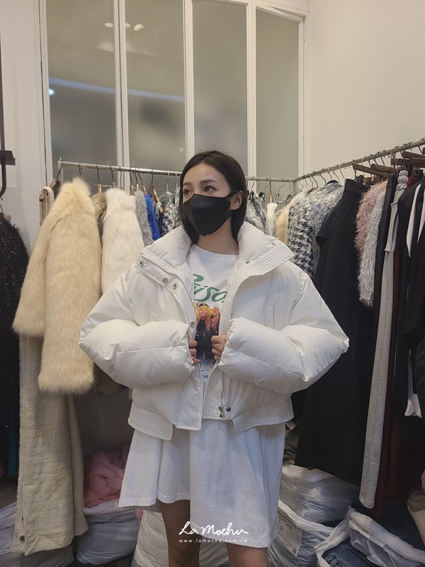 鵝絨澎澎側口袋外套(花花清單)